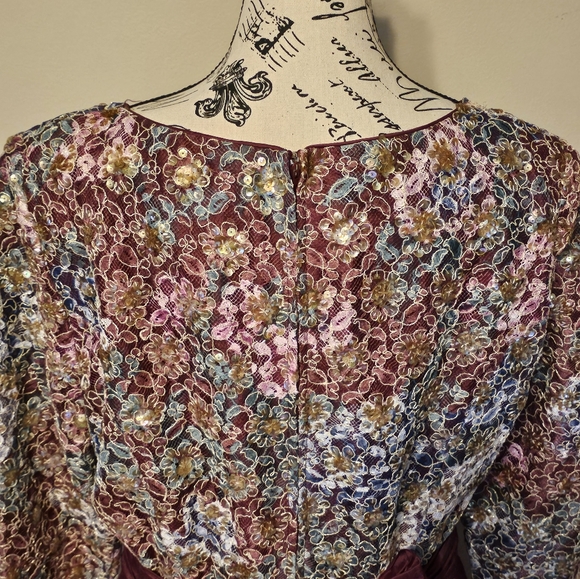 FABULOUS JONATHAN TAIT VINTAGE  TAFETTA PARTY DRESS!!! 👗 ❤️ 🩷 - Picture 5 of 16